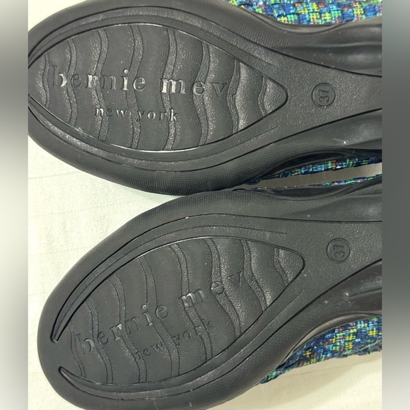 Bernie Mev Catwalk Woven Ballet Flats US 6-6.5 EU37 Blue Multi Stretch Slip On - Picture 9 of 16